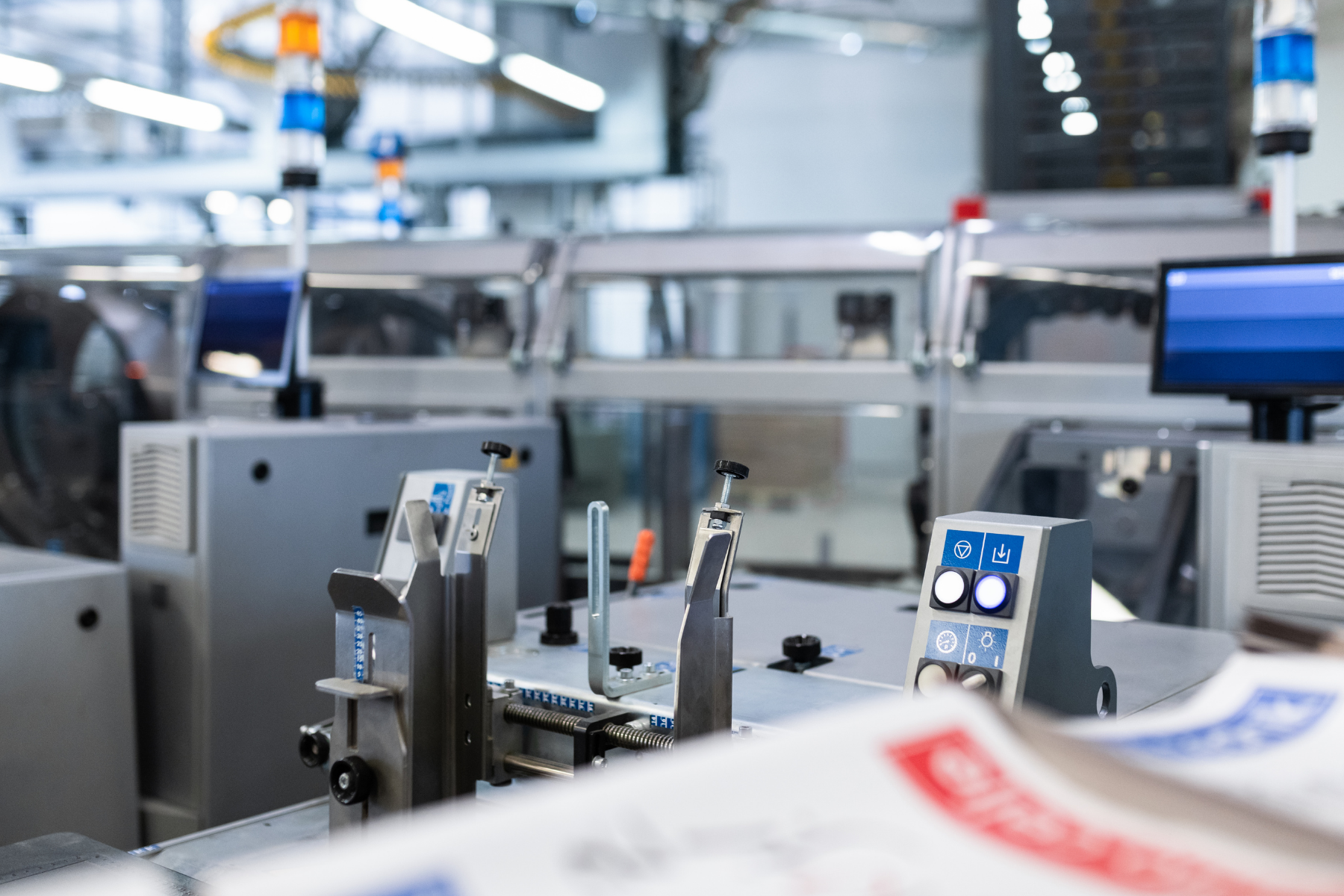 manufacturing equipment High-tech manufacturing equipment in operation, highlighting SBA 504 loan use for machinery and facility upgrades.